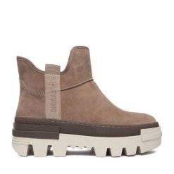 Botki G-Star Raw. Szare botki G-Star Raw, bez wzorów, bez obcasa, na płaskiej podeszwie, bez zapięcia. Za 379.99 zł.