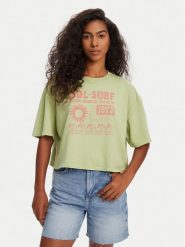 Billabong T-Shirt Sol Surf EBJZT00428 Zielony Oversize. Zielone t-shirty Billabong, m, bez wzorów, z bawełny, bez kołnierzyka, bez ramiączek. Za 109.99 zł.
