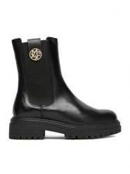 MEXX Sztyblety CEO-MX/027C-RST Czarny. Czarne botki Mexx, bez wzorów, ze skóry, bez obcasa, na płaskiej podeszwie, bez zapięcia. Za 369.99 zł.