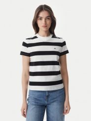 Tommy Jeans T-Shirt Flag DW0DW23801 Czarny Regular Fit. Czarne t-shirty Tommy Jeans, xs, bez wzorów, z bawełny, bez kołnierzyka, bez ramiączek. Za 149.99 zł.