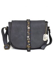 Anna Morellini Skórzana torebka "Luigia" w kolorze antracytowym - 23 x 19 x 9 cm rozmiar: onesize. Czarne torby na ramię Anna Morellini, bez wzorów, z materiału, na ramię, bez dodatków. Za 369.99 zł.