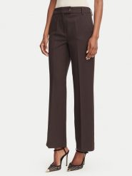 Marella Spodnie materiałowe Ghinea 2625136081 Brązowy ciemny Straight Fit. Brązowe spodnie materiałowe Marella, bez wzorów, z materiału. Za 479.99 zł.
