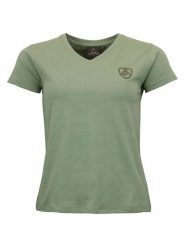 Peak Mountain Koszulka w kolorze khaki rozmiar: XL. Brązowe bluzki Peak Mountain, xl, bez wzorów, bez kołnierzyka, bez ramiączek. Za 64.95 zł.