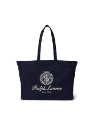 Polo Ralph Lauren Torebka 405P16989001 Czarny. Czarne shopper Polo Ralph Lauren, bez wzorów, z materiału, bez dodatków. Za 519.99 zł.