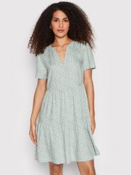 ONLY Sukienka codzienna Zally 15262674 Zielony Relaxed Fit. Zielone sukienki Only, na co dzień, l, bez wzorów, z wiskozy, bez kołnierzyka, bez ramiączek, proste. Za 89.99 zł.