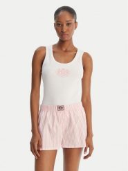 Juicy Couture Piżama Dog Crest JCYPJ126860 Różowy Slim Fit. Czerwone piżamy Juicy Couture, bez wzorów, z bawełny, bez ramiączek. Za 239.99 zł.
