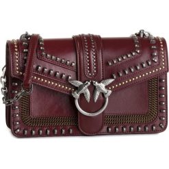 Torebka PINKO - Love Mix Studs AI 19-20 PLTT 1P21J7 Y5W4 Bordeaux R35. Czerwone listonoszki Pinko, bez wzorów, ze skóry, bez dodatków. Za 1,679.00 zł.