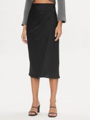 YAS Spódnica midi 26032507 Czarny Regular Fit. Czarne spódnice YAS, s, bez wzorów, z syntetyku, midi. Za 149.99 zł.