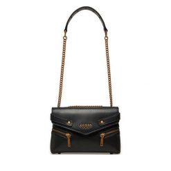 Torebka Guess. Czarne torebki klasyczne Guess, z aplikacjami, bez dodatków. Za 239.99 zł.