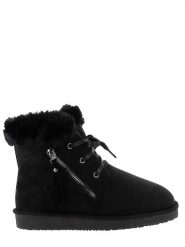 Blackfield Botki zimowe "Celia" w kolorze czarnym rozmiar: 38. Czarne botki Blackfield, na zimę, bez wzorów, z materiału, z okrągłym noskiem, bez obcasa, na platformie, bez zapięcia. Za 185.95 zł.