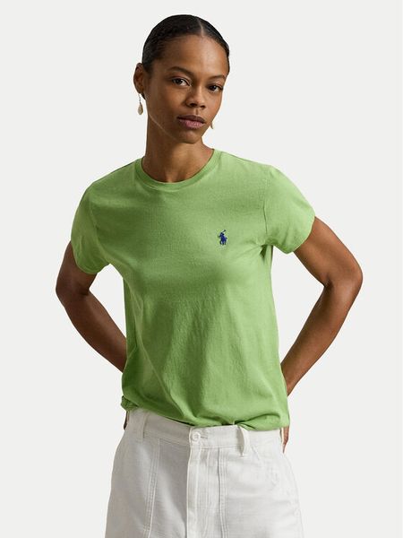 Polo Ralph Lauren T-Shirt 211B14605003 Zielony Classic Fit. Zielone koszulki polo Polo Ralph Lauren, xs, bez wzorów, z bawełny, bez kołnierzyka, bez ramiączek. Za 379.99 zł.
