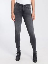 Cross Jeans Dżinsy - Skinny fit - w kolorze antracytowym rozmiar: W29/L30. Czarne jeansy Cross Jeans, l, z aplikacjami, z podwyższonym stanem. Za 83.62 zł.