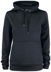 Clique Oakdale Women funkcjonalna bluza z kapturem z poliestru. Czarne bluzy CLIQUE, xl, bez wzorów, z materiału, z kapturem. Za 221.81 zł.