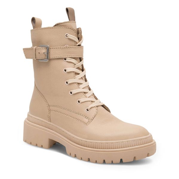 Trzewiki Lasocki. Brązowe botki Lasocki, bez wzorów, bez obcasa, na płaskiej podeszwie, bez zapięcia. Za 269.99 zł.