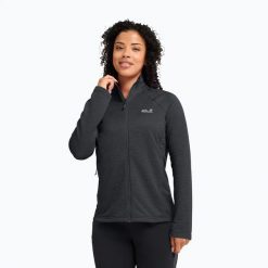 Bluza polarowa damska Jack Wolfskin Anytrail Full Zip. Szare bluzy Jack Wolfskin, xs, bez wzorów, z materiału, bez kaptura. Za 399.99 zł.
