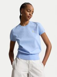 Polo Ralph Lauren T-Shirt 211971872504 Niebieski jasny Slim Fit. Niebieskie koszulki polo Polo Ralph Lauren, m, bez wzorów, z bawełny, bez kołnierzyka, bez ramiączek. Za 769.99 zł.