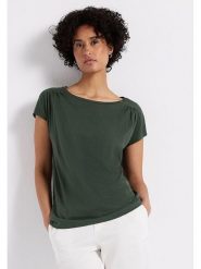 Street One Koszulka w kolorze ciemnozielonym rozmiar: 34. Zielone bluzki Street One, bez wzorów, street, bez kołnierzyka, bez ramiączek. Za 43.99 zł.