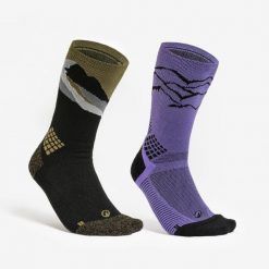 Skarpety turystyczne Quechua Hike 500 długie Limit. x 2 pary. Skarpety QUECHUA, bez wzorów, z elastanu. Za 79.98 zł.