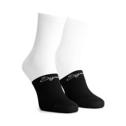 Skarpetki sportowe unisex Rogelli Signature. Białe skarpety Rogelli, bez wzorów, z elastanu. Za 68.00 zł.
