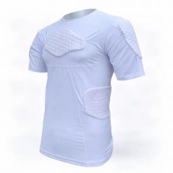 Podstawowa warstwa z krótkim rękawem z ochraniaczami Lupos M. Białe bielizna sportowa LUPOS, m, bez wzorów. Za 192.53 zł.