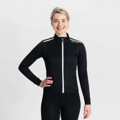 Damska softshellowa kurtka Rogelli PESARA z oddychającym panelem na plecach. Białe kurtki sportowe Rogelli, xl, bez wzorów, bez kaptura, rowerowe. Za 386.00 zł.