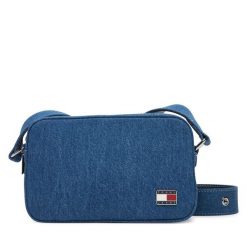 Torebka Tommy Jeans. Niebieskie torebki klasyczne Tommy Jeans, bez wzorów, z denimu, bez dodatków. Za 469.99 zł.