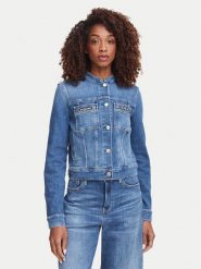 Guess Kurtka jeansowa W6YN03 D1341 Niebieski Regular Fit. Niebieskie kurtki Guess, m, z aplikacjami, z jeansu, bez kaptura. Za 694.99 zł.
