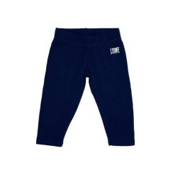 Legginsy na czas wolny na co dzień. Niebieskie legginsy LEONE 1947 APPAREL, bez wzorów, z bawełny. W wyprzedaży za 39.68 zł.