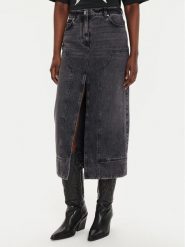 PINKO Spódnica jeansowa Gregoriana Gonna 03903 A20U Czarny Regular Fit. Czarne spódnice Pinko, bez wzorów, z jeansu. Za 779.99 zł.
