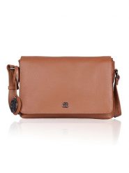 Bellicci Skórzana torebka "Cardi" w kolorze jasnobrązowym - 26 x 18 x 7 cm rozmiar: onesize. Brązowe torby na ramię Bellicci, bez wzorów, z materiału, na ramię, bez dodatków. Za 195.99 zł.