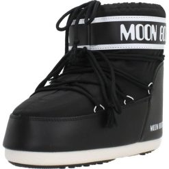 Buty MOON BOOT 14093400 001 Czarny. Czarne trekkingi Moon Boot, z tkaniny, trekkingowe. Za 741.99 zł.