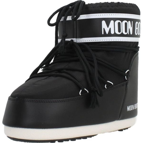 Buty MOON BOOT 14093400 001 Czarny. Czarne trekkingi Moon Boot, z tkaniny, trekkingowe. Za 741.99 zł.