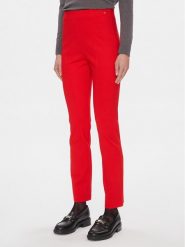 Tommy Hilfiger Spodnie materiałowe Elevated WW0WW39721 Czerwony Slim Fit. Czerwone spodnie materiałowe TOMMY HILFIGER, bez wzorów, z materiału. Za 339.99 zł.