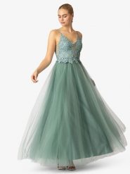 APART Sukienka w kolorze zielonym rozmiar: 36. Zielone sukienki Apart, bez wzorów, z koronki, bez kołnierzyka, bez ramiączek, maxi. Za 217.99 zł.