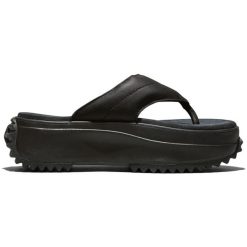 Sandały Converse All Star Chuck Taylor Sandal. Czarne sandały Converse, bez wzorów, z materiału, retro, bez obcasa, bez zapięcia. Za 490.00 zł.