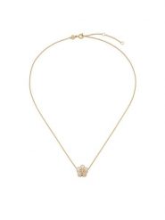 Tory Burch Naszyjnik Kira Flower 158996 Złoty. Żółte naszyjniki Tory Burch, metalowe. Za 764.99 zł.
