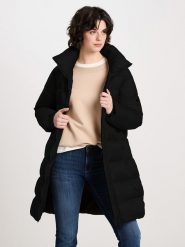 Cross Jeans Płaszcz zimowy w kolorze czarnym rozmiar: M. Czarne płaszcze Cross Jeans, na zimę, m, bez wzorów, z jeansu, bez kaptura. Za 176.08 zł.