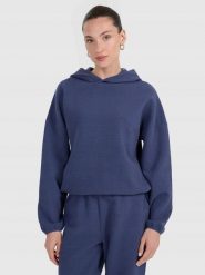 BLUZA DAMSKA DRESOWA 4F Z DZIANINY O SPLOCIE WAFLOWYM TSWSF1847 KOLOR NIEBIESKI. Niebieskie bluzy 4f, l, bez wzorów, z dresówki, bez kaptura. Za 179.99 zł.