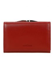 Wojas Skórzany portfel w kolorze czerwonym - 12 x 8 x 2 cm rozmiar: onesize. Czerwone portfele Wojas, bez wzorów, z materiału. Za 144.24 zł.