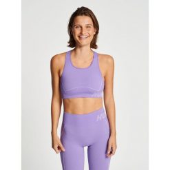 Damski bezszwowy biustonosz sportowy Hummel TE Christel. Fioletowe bielizna sportowa Hummel, xs, bez wzorów. Za 137.00 zł.