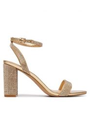 Aldo Sandały Rhiannon 13773243 Złoty. Żółte sandały Aldo, bez wzorów, ze skóry, bez obcasa, na słupku, bez zapięcia. Za 379.99 zł.