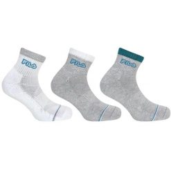 Fila skarpety 3-pack quarter biało-szare 35-38. Białe skarpety Fila, bez wzorów. Za 139.99 zł.