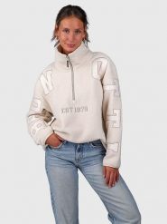 Brunotti Bluza polarowa "Chino" w kolorze beżowym rozmiar: L. Brązowe bluzy Brunotti, l, bez wzorów, z polaru, bez kaptura. Za 170.07 zł.