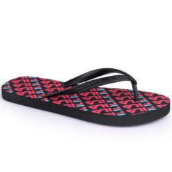 Japonki damskie Fila TROY LOGO SLIPPER. Czarne klapki Fila, bez wzorów, bez obcasa. Za 59.00 zł.