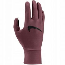 Rękawiczki Do Biegania DriFIT Logo Dla Pań I Panów. Brązowe rękawiczki Nike, bez wzorów, sportowe. Za 174.99 zł.