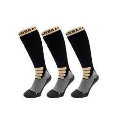 Skarpety narciarskie - Merino Wool Pro - 3 pary - Czarne. Czarne skarpety POEDERBAAS, bez wzorów. W wyprzedaży za 329.62 zł.