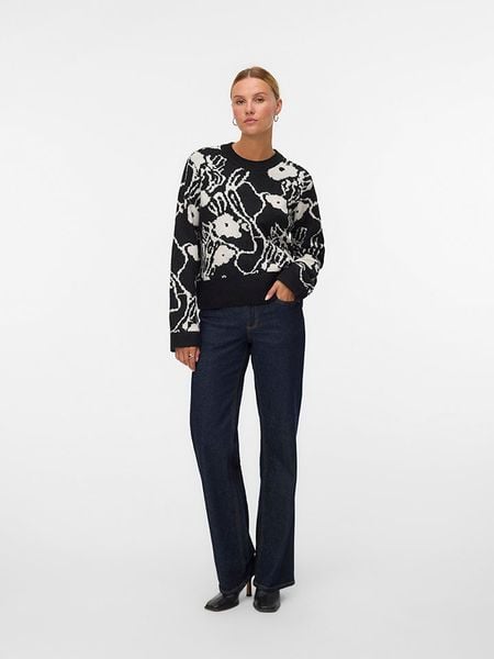 Vero Moda Sweter w kolorze czarnym rozmiar: L. Czarne swetry Vero Moda, l, bez wzorów, bez ramiączek. Za 122.38 zł.