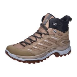Buty trekkingowe damskie Lowa Innovo Mid Gtx. Brązowe trekkingi Lowa, z materiału, za kostkę, trekkingowe. Za 986.00 zł.