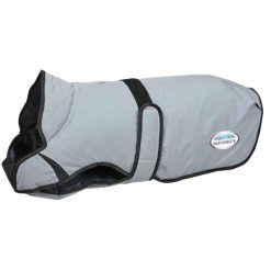 Odblaskowy płaszcz dla psa Weatherbeeta Comfitec moyen. Szare płaszcze WEATHERBEETA, bez wzorów, bez kaptura. Za 247.00 zł.