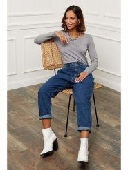 Soft Cashmere Sweter w kolorze szarym rozmiar: 34/36. Szare swetry Soft Cashmere, bez wzorów, z kaszmiru, bez ramiączek. Za 124.65 zł.